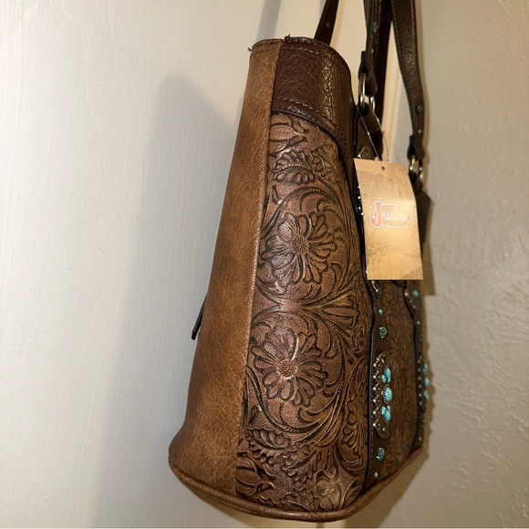 Justin Boots Bags Justin Boot Tote Inlay Conceal Carry Western